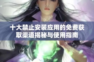 十大禁止安装应用的免费获取渠道揭秘与使用指南