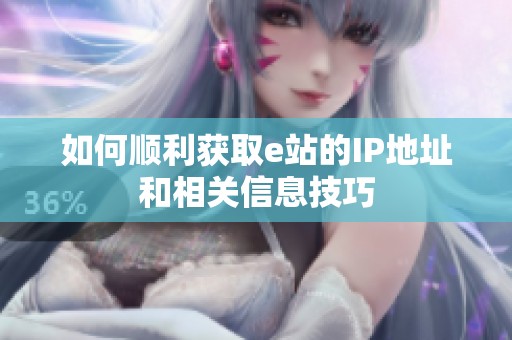 如何顺利获取e站的IP地址和相关信息技巧