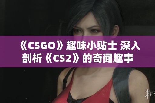 《CSGO》趣味小贴士 深入剖析《CS2》的奇闻趣事