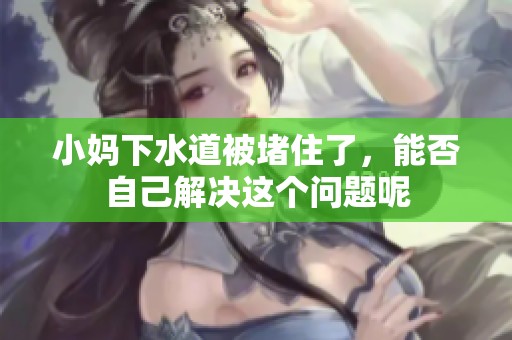 小妈下水道被堵住了，能否自己解决这个问题呢
