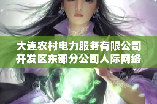 大连农村电力服务有限公司开发区东部分公司人际网络分析与发展潜力探讨