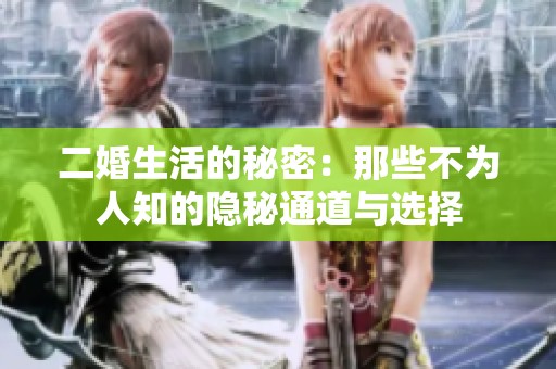 二婚生活的秘密：那些不为人知的隐秘通道与选择