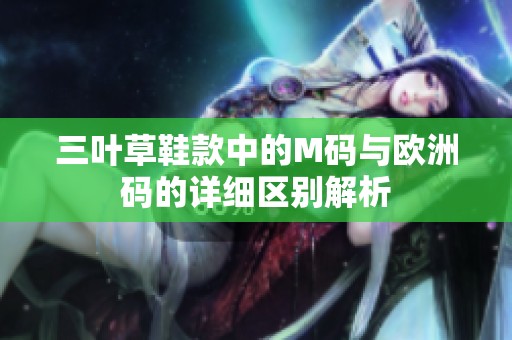 三叶草鞋款中的M码与欧洲码的详细区别解析
