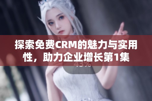 探索免费CRM的魅力与实用性，助力企业增长第1集