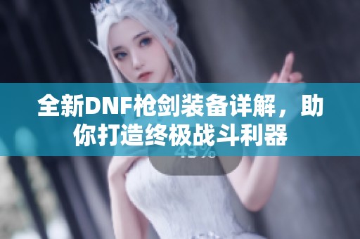 全新DNF枪剑装备详解，助你打造终极战斗利器