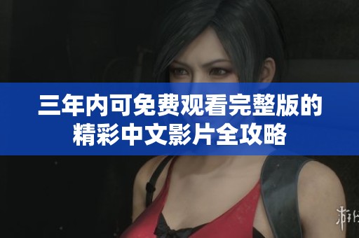 三年内可免费观看完整版的精彩中文影片全攻略