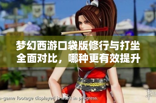 梦幻西游口袋版修行与打坐全面对比，哪种更有效提升修为揭秘