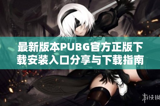 最新版本PUBG官方正版下载安装入口分享与下载指南
