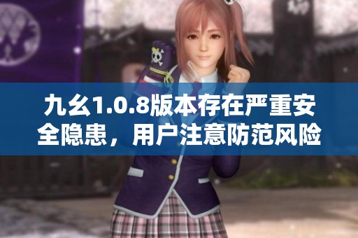 九幺1.0.8版本存在严重安全隐患，用户注意防范风险