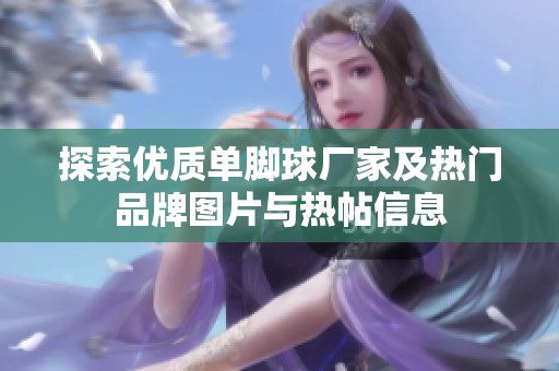 探索优质单脚球厂家及热门品牌图片与热帖信息