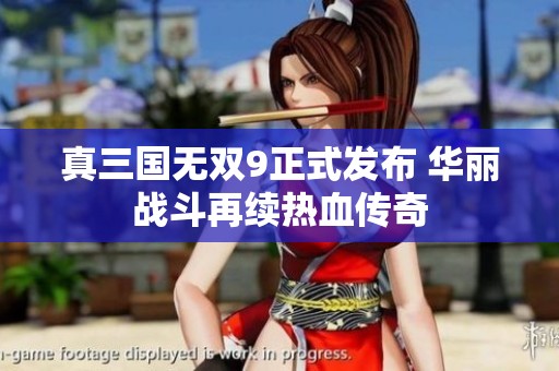 真三国无双9正式发布 华丽战斗再续热血传奇