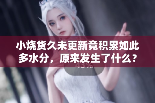 小烧货久未更新竟积累如此多水分，原来发生了什么？