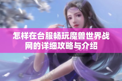 怎样在台服畅玩魔兽世界战网的详细攻略与介绍