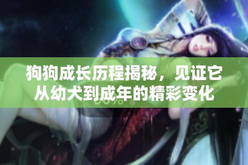 狗狗成长历程揭秘，见证它从幼犬到成年的精彩变化
