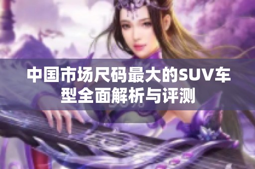 中国市场尺码最大的SUV车型全面解析与评测