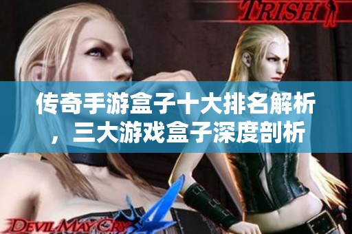 传奇手游盒子十大排名解析，三大游戏盒子深度剖析