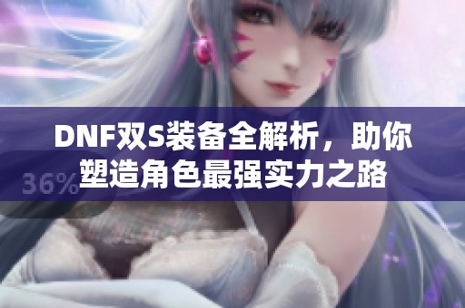 DNF双S装备全解析，助你塑造角色最强实力之路