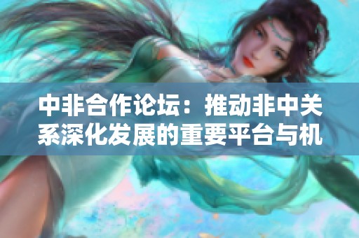 中非合作论坛：推动非中关系深化发展的重要平台与机遇