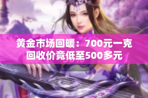 黄金市场回暖：700元一克回收价竟低至500多元