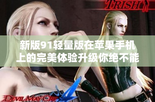 新版91轻量版在苹果手机上的完美体验升级你绝不能错过