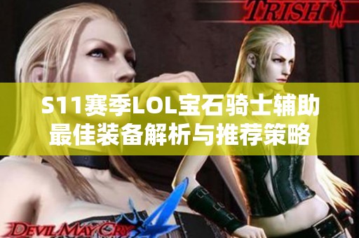 S11赛季LOL宝石骑士辅助最佳装备解析与推荐策略