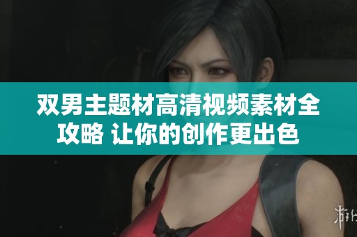 双男主题材高清视频素材全攻略 让你的创作更出色