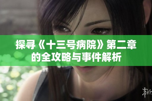 探寻《十三号病院》第二章的全攻略与事件解析