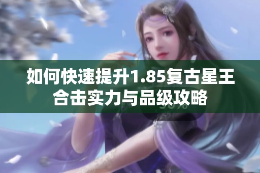 如何快速提升1.85复古星王合击实力与品级攻略
