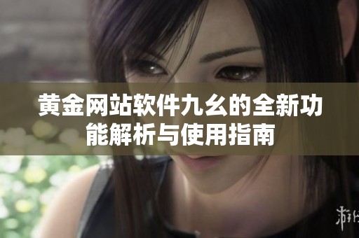 黄金网站软件九幺的全新功能解析与使用指南