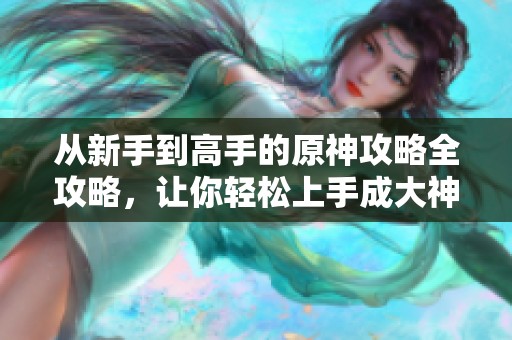 从新手到高手的原神攻略全攻略，让你轻松上手成大神