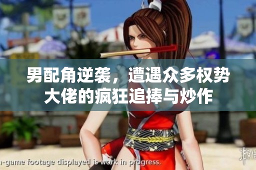 男配角逆袭，遭遇众多权势大佬的疯狂追捧与炒作