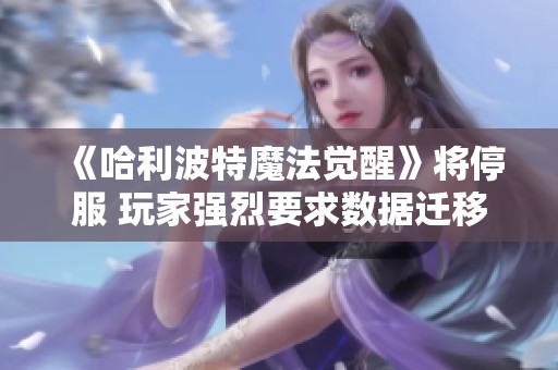 《哈利波特魔法觉醒》将停服 玩家强烈要求数据迁移解决方案