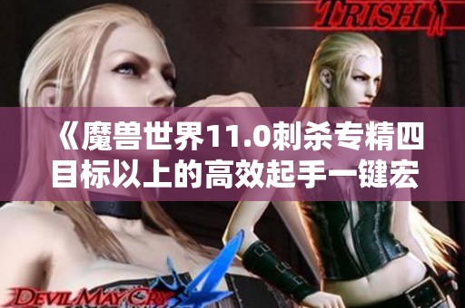 《魔兽世界11.0刺杀专精四目标以上的高效起手一键宏详解》