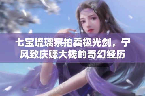 七宝琉璃宗拍卖极光剑，宁风致庆赚大钱的奇幻经历