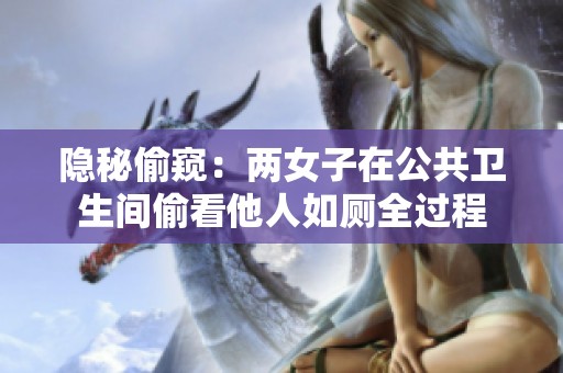 隐秘偷窥：两女子在公共卫生间偷看他人如厕全过程