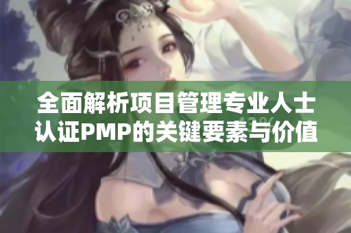 全面解析项目管理专业人士认证PMP的关键要素与价值
