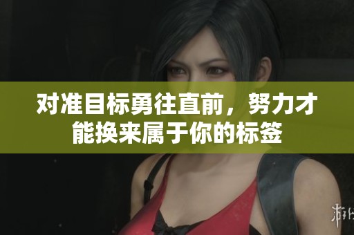 对准目标勇往直前，努力才能换来属于你的标签