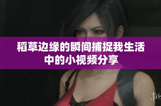 稻草边缘的瞬间捕捉我生活中的小视频分享