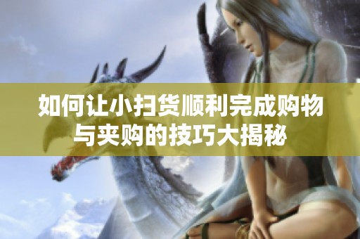 如何让小扫货顺利完成购物与夹购的技巧大揭秘