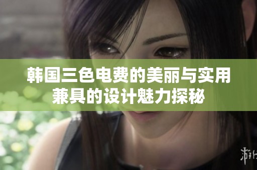 韩国三色电费的美丽与实用兼具的设计魅力探秘