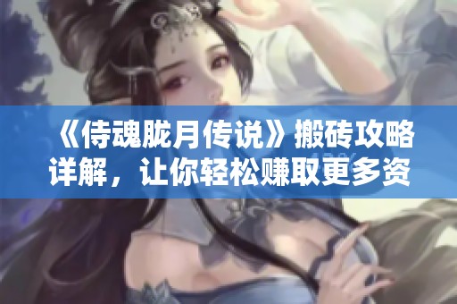 《侍魂胧月传说》搬砖攻略详解，让你轻松赚取更多资源